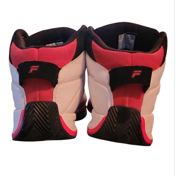 FILA MEN EIGHT-FIVE VIZ Sneakers White/Black/Red Mens 11.5 Signature Color Block - Picture 5 of 9